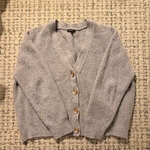 Quince Gray Mongolian Cashmere Cardigan
